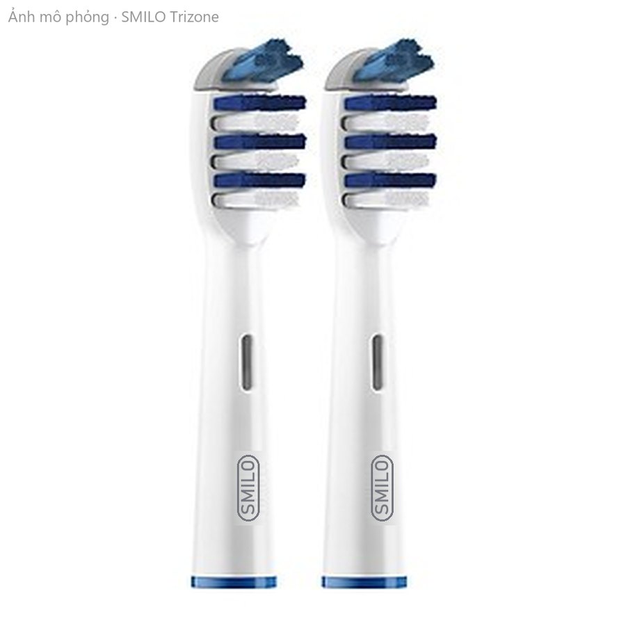 Đầu bàn chải SMILO cho máy Oral-B – kiểu Trizone, 3 vùng lông (ảnh mô phỏng)