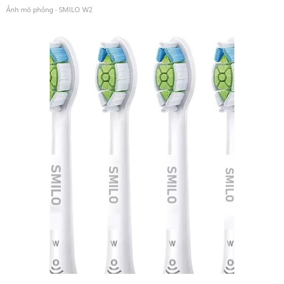 Đầu bàn chải SMILO cho máy Philips Sonicare – kiểu W2, giảm ố sáng răng (ảnh mô phỏng)